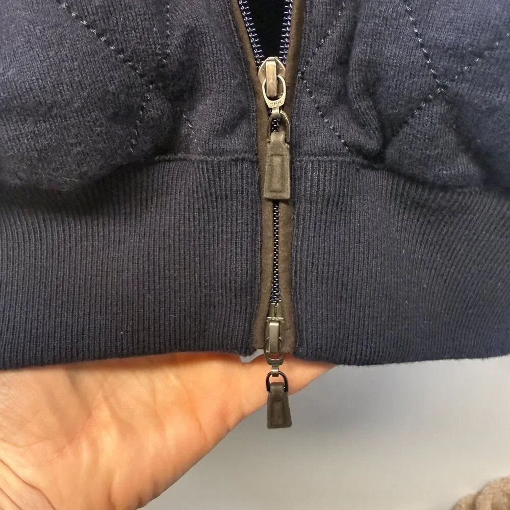 Peter Millar Quilted Jacket  Navy,Size Large